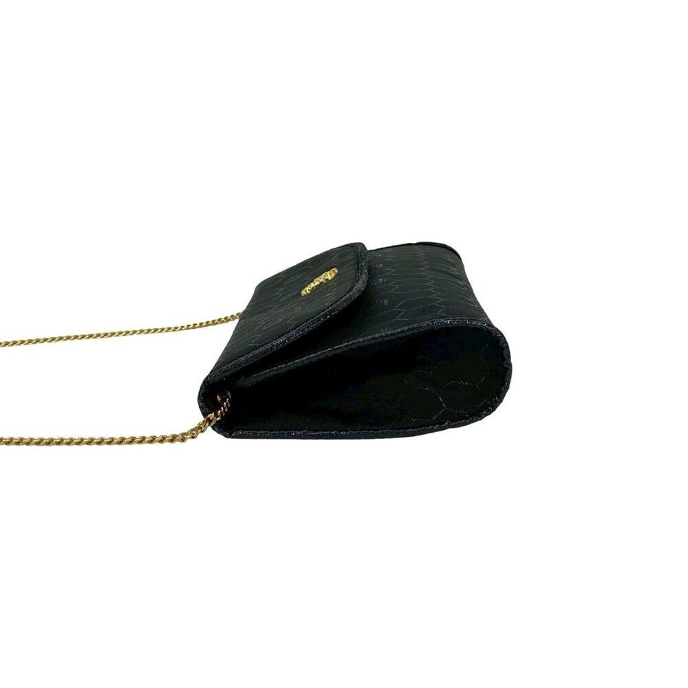 Christian Dior Vintage Honeycomb Pattern Logo Hardware Nylon Leather Chain Sh... - Picture 5 of 9